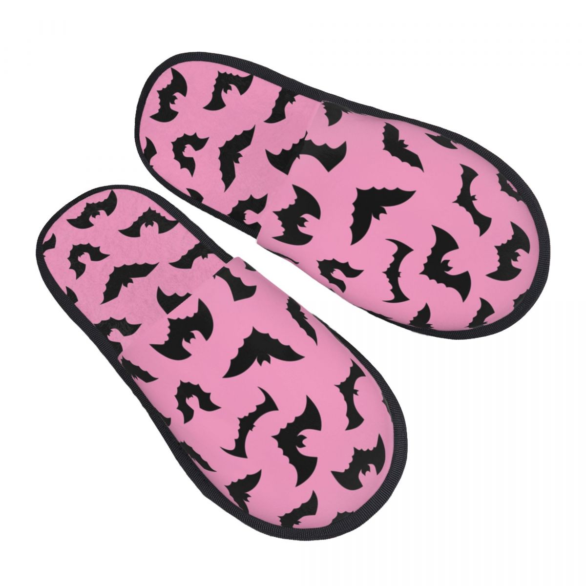 Men'S Shoes With Memory Foam - Custom Pastel Goth Pink Black Bats