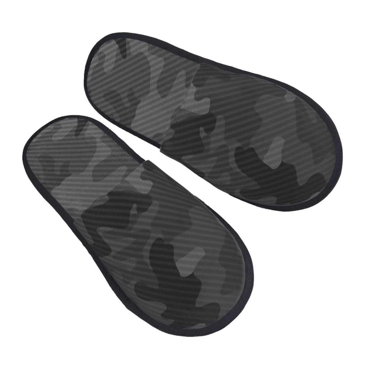 Men'S Shoes With Memory Foam - Carbon Camouflage Design Comfort Scuff Memory