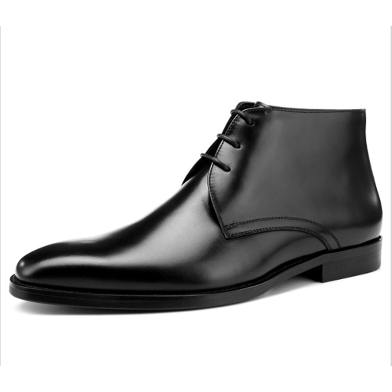 Men's Calf Leather Western Ank - đánh giá và giá Men Shoes Elegant