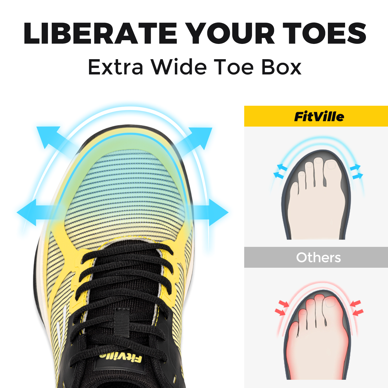 FitVille Wide Pickleball Shoes - đánh giá và giá Men Shoes Size Chart