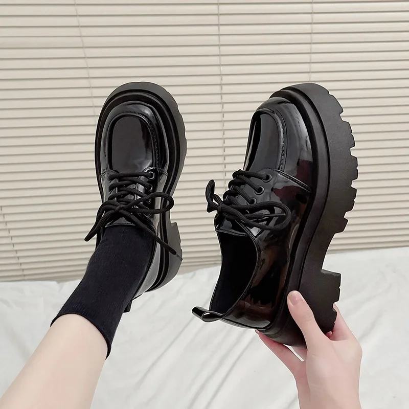 2024 Women Spring New Black Pl - đánh giá và giá Boat Shoe Leather
