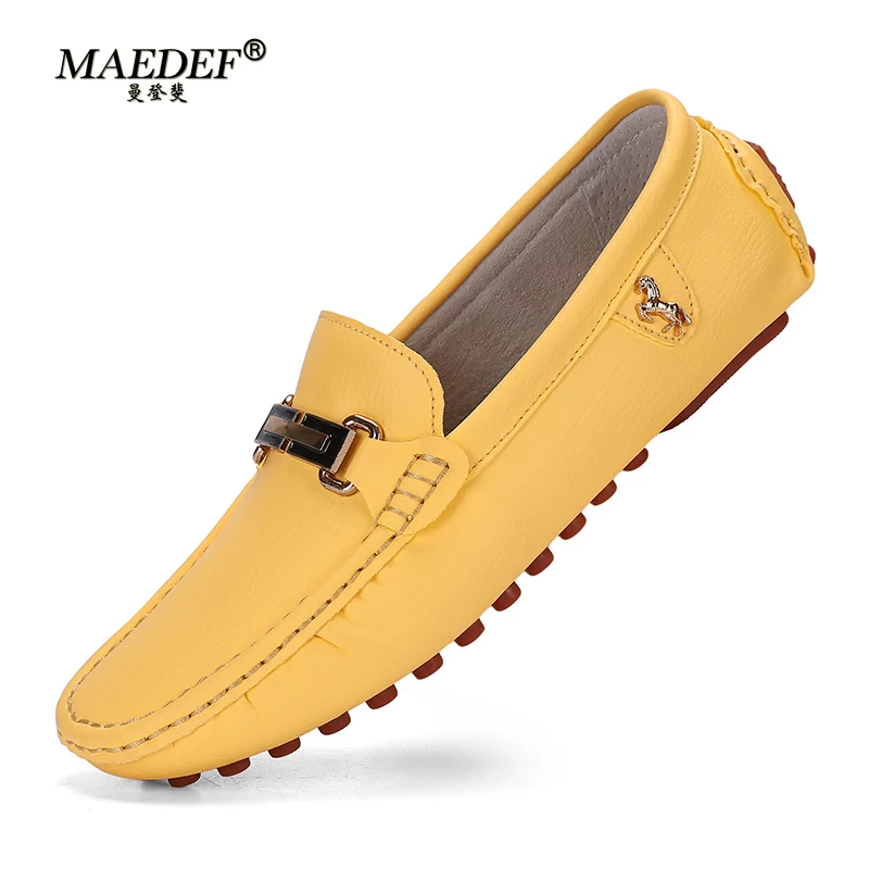 MAEDEF Men's Loafers 2024 Spri - đánh giá và giá Boat Shoe Leather