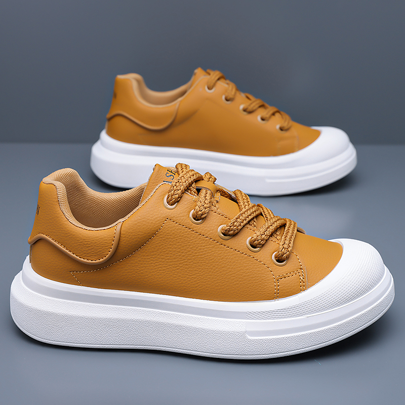 Men's White Leather Platform B - đánh giá và giá Boat Shoe Leather