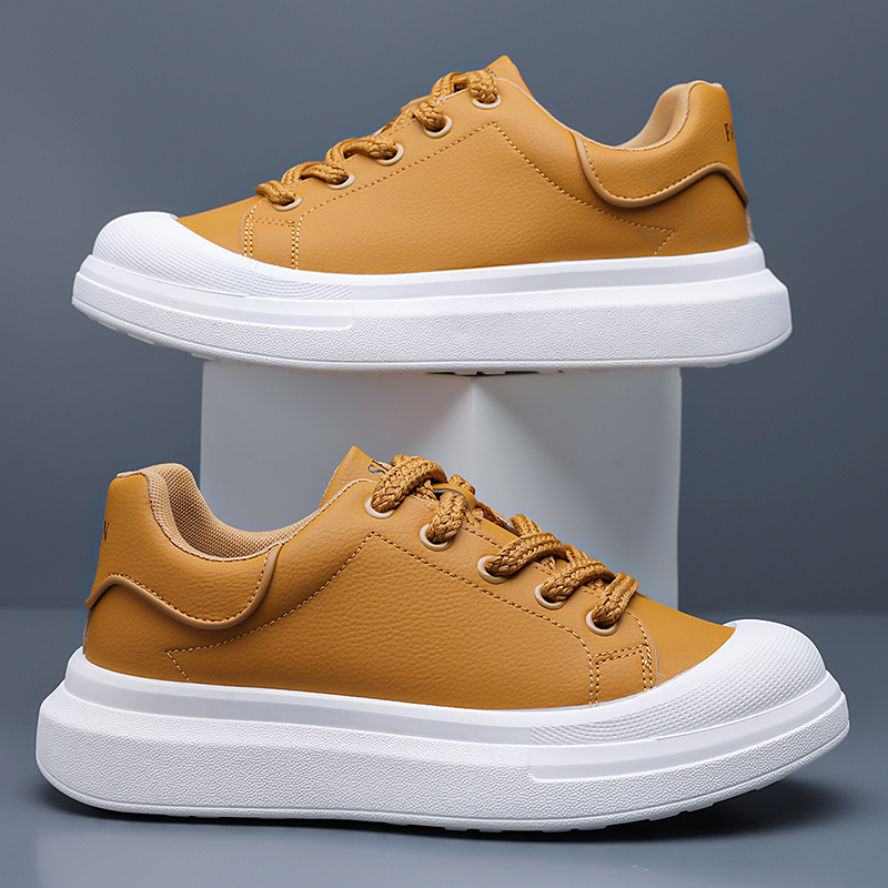 Men's White Leather Platform B - đánh giá và giá Boat Shoe Leather