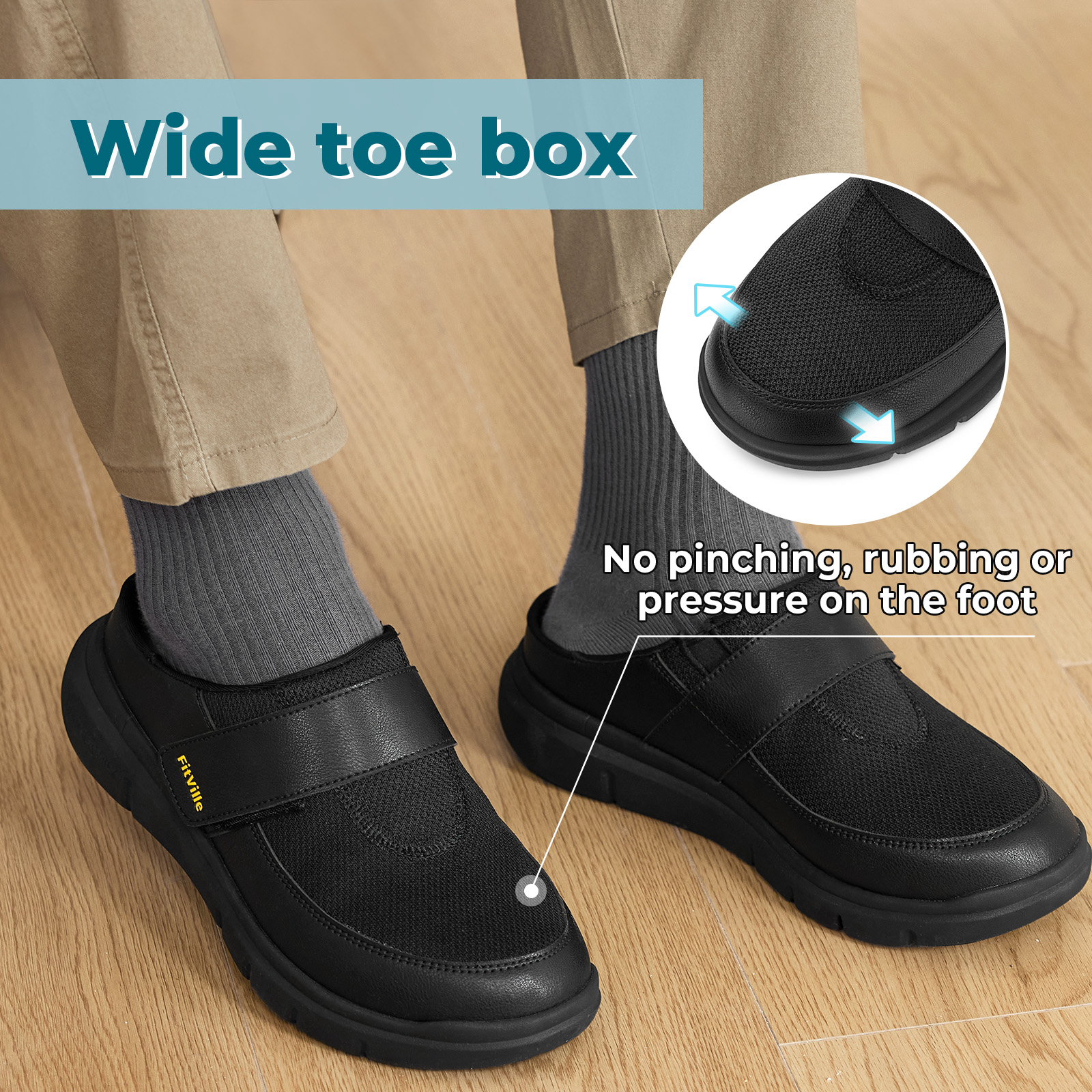 FitVille Wide Fit Men's Half S - đánh giá và giá Men'S Shoes For Plantar Fasciitis