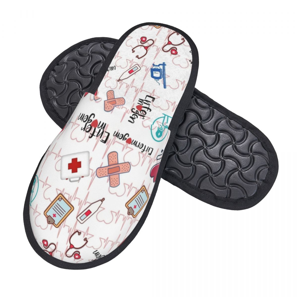 Print Heartbeat And Stethoscop - đánh giá và giá Men'S Shoes With Memory Foam