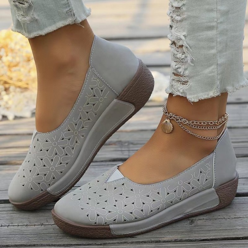 Spring Autumn Women Flats Plat - đánh giá và giá Boat Shoe Leather