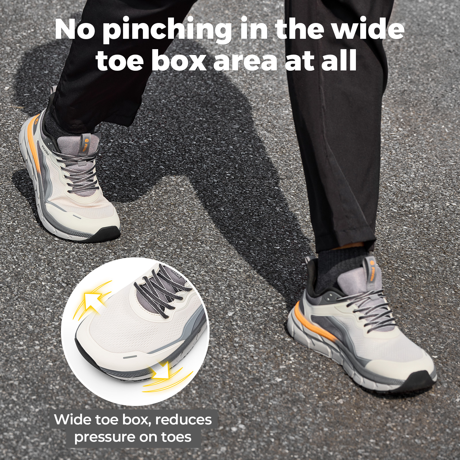 Fittington Wide Walking Shoes  - đánh giá và giá Men Shoes Size Chart