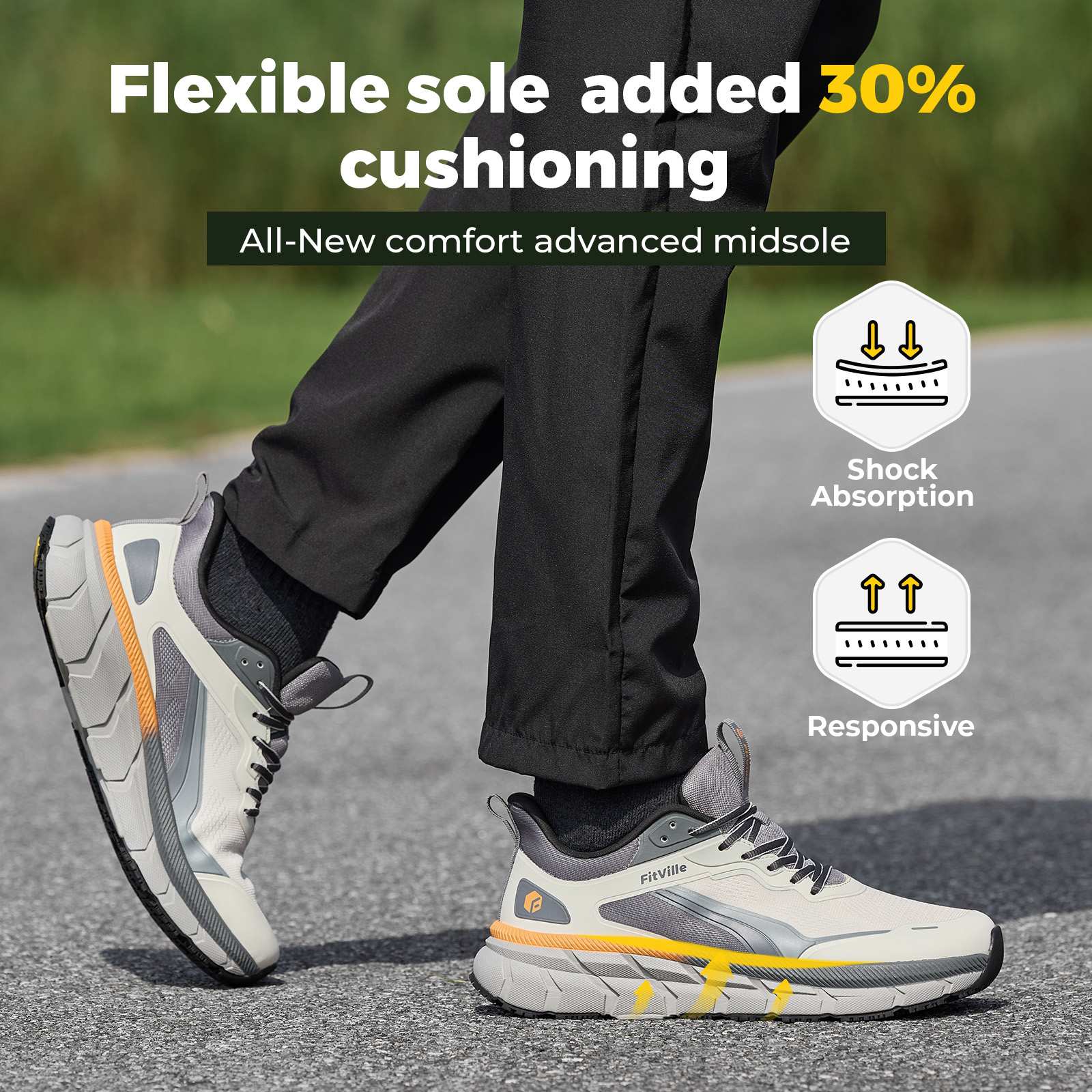 Fittington Wide Walking Shoes  - đánh giá và giá Men Shoes Size Chart