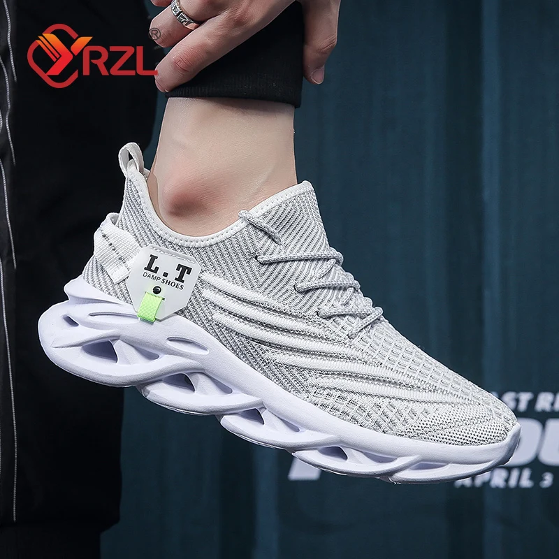YRZL Men Sports Running Black  - đánh giá và giá Men Shoes Size Chart