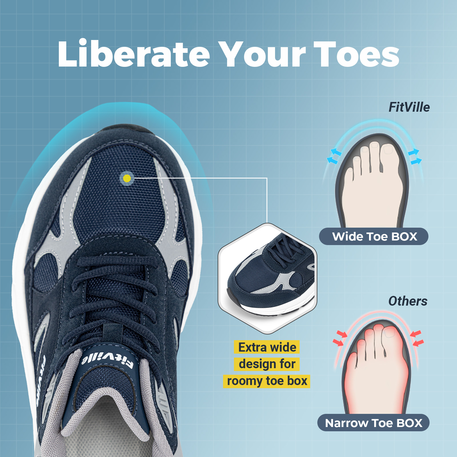 FitVille Newest Walking Shoes  - đánh giá và giá Men Shoes Size Chart